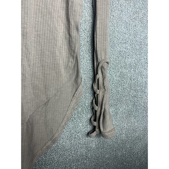 Affliction Womens Embellished Long Sleeve Tan Top Sz Small - Picture 5 of 6